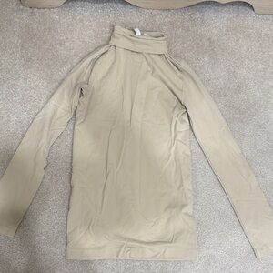 Nikibiki Taupe Turtleneck Top